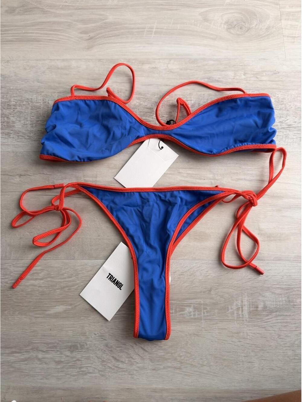 Triangl Women's Blue and Multi Bikinis-and-tankini-set
